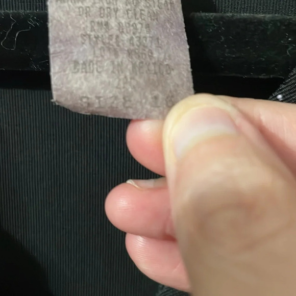 Vintage Ronni Nicole black & white button down with shoulder pads sz large (16) - Picture 4 of 7